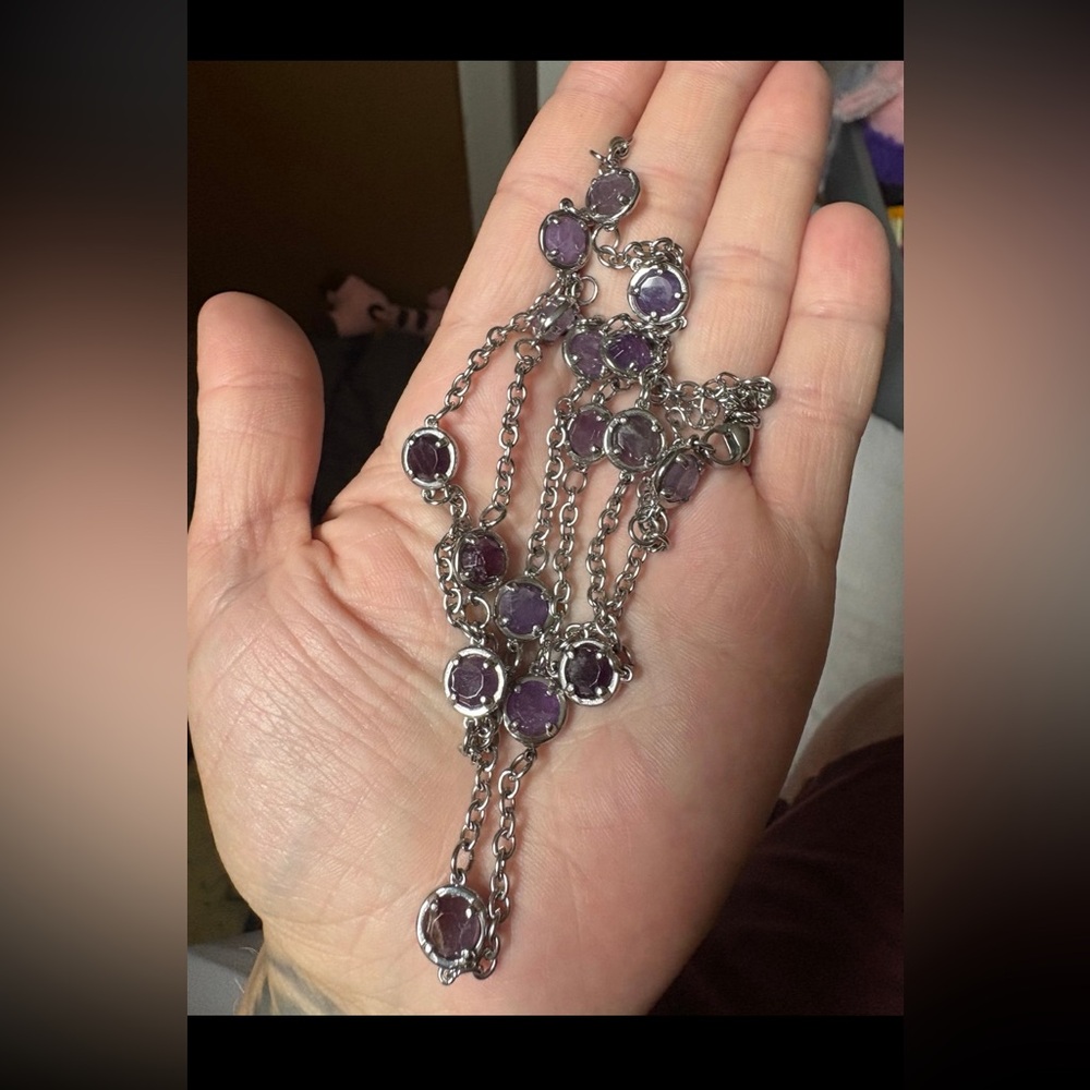 Like new amethyst Circe necklace evil pawn jewelry